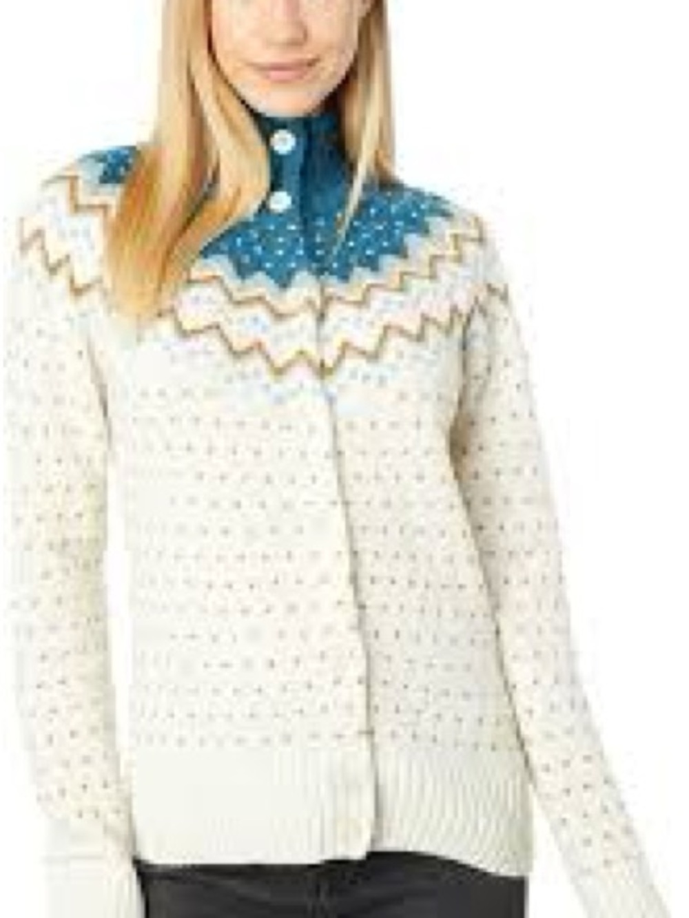Womens Fjällräven Övik Knit Fair Isle Cardigan